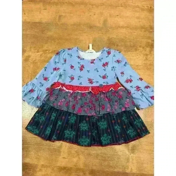 Matilda Jane Feeling Festive Holiday Top Sz 6 - Picture 1 of 5